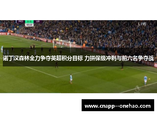 诺丁汉森林全力争夺英超积分目标 力拼保级冲刺与前六名争夺战 诺丁汉森林全力争夺英超积分目标 力拼保级冲刺与前六名争夺战